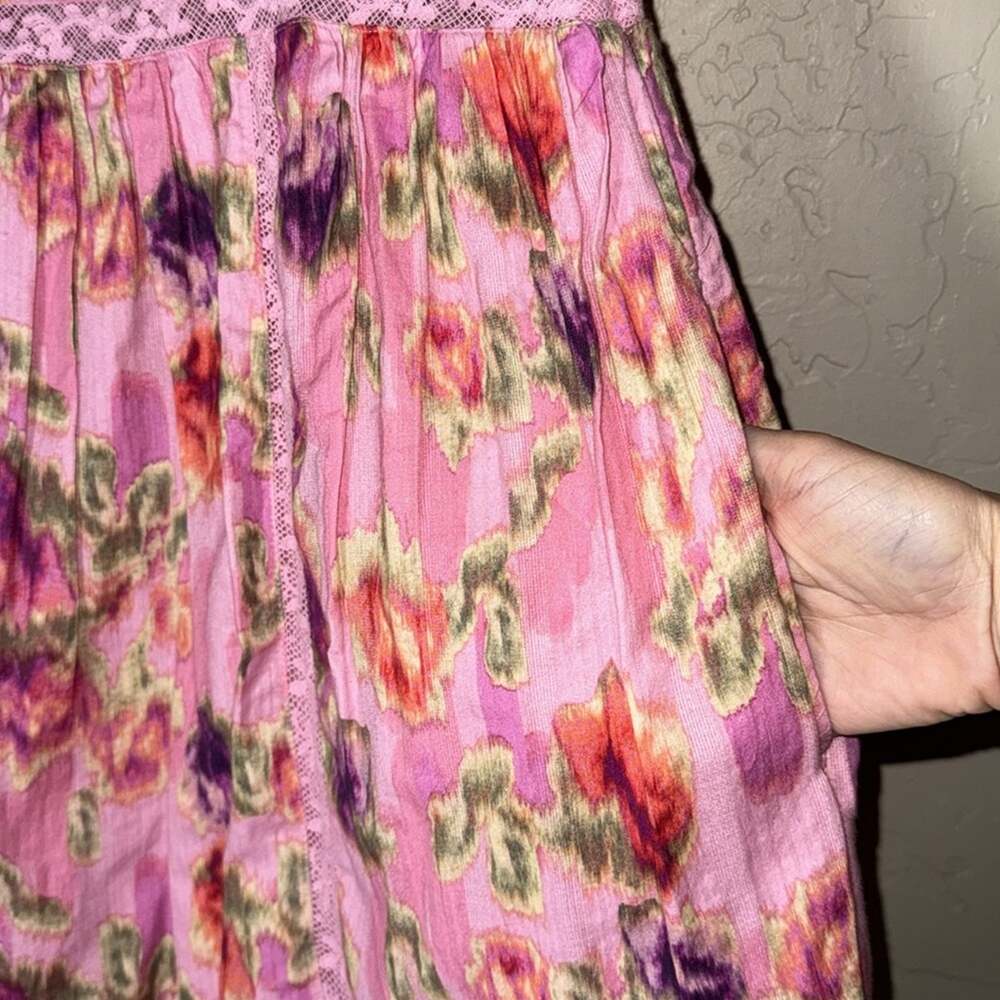 Nutmeg Dress LoveShackFancy floral pink mini dress size 8 - Picture 7 of 11